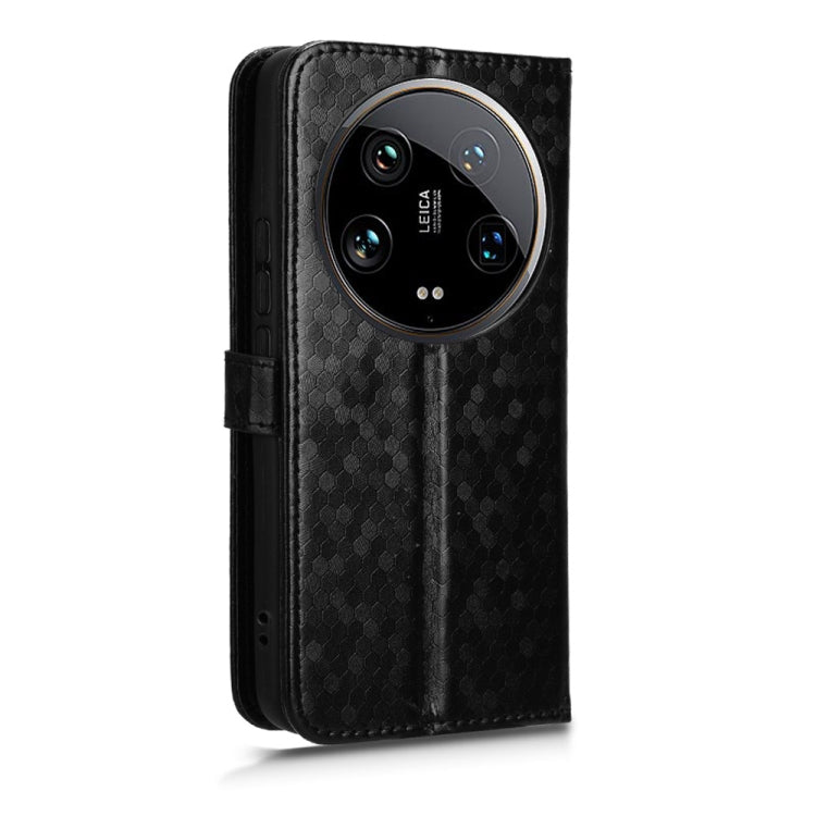 Custodia per telefono in pelle con trama a nido d'ape, For Xiaomi 14 Ultra, For Xiaomi Redmi 13C / Poco C65, For Xiaomi 14 Pro, For Xiaomi Redmi Note 13 Pro+ 5G