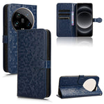 Custodia per telefono in pelle con trama a nido d'ape, For Xiaomi 14 Ultra, For Xiaomi Redmi 13C / Poco C65, For Xiaomi 14 Pro, For Xiaomi Redmi Note 13 Pro+ 5G