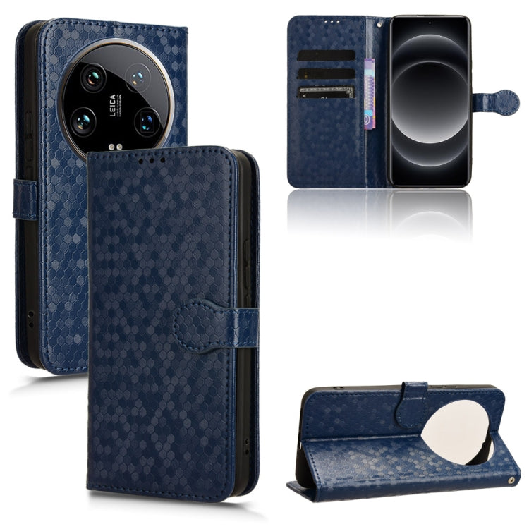 Custodia per telefono in pelle con trama a nido d'ape, For Xiaomi 14 Ultra, For Xiaomi Redmi 13C / Poco C65, For Xiaomi 14 Pro, For Xiaomi Redmi Note 13 Pro+ 5G