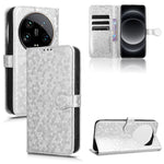 Custodia per telefono in pelle con trama a nido d'ape, For Xiaomi 14 Ultra, For Xiaomi Redmi 13C / Poco C65, For Xiaomi 14 Pro, For Xiaomi Redmi Note 13 Pro+ 5G