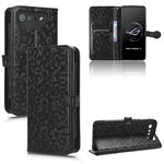 Custodia per telefono in pelle con trama a nido d'ape, For Asus ROG Phone 7