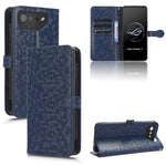 Custodia per telefono in pelle con trama a nido d'ape, For Asus ROG Phone 7