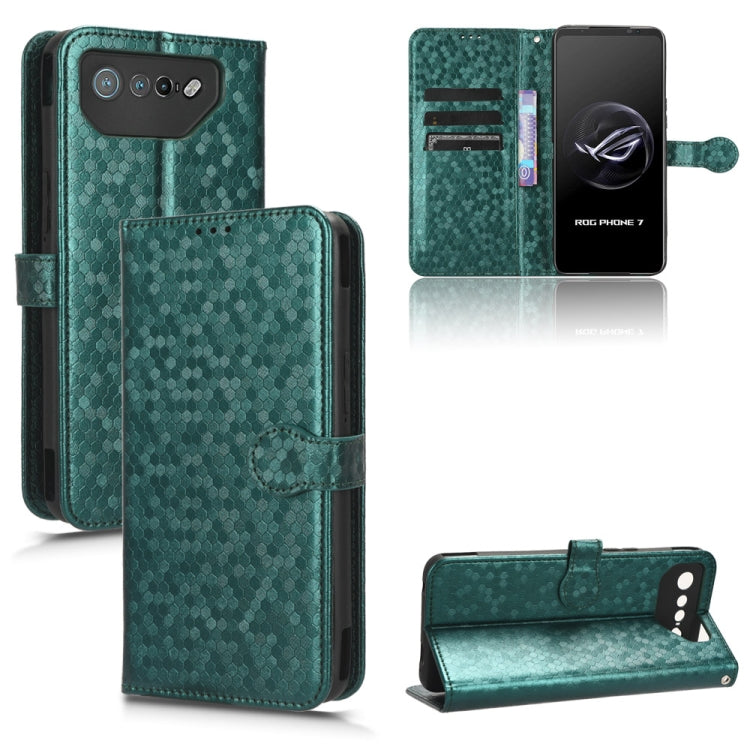 Custodia per telefono in pelle con trama a nido d'ape, For Asus ROG Phone 7