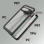 RedPepper Custodia protettiva antiurto IP68 impermeabile per PC + TPU, For Google Pixel 9 Pro XL, For Google Pixel 9 Pro, For Google Pixel 9, For Google Pixel 7a