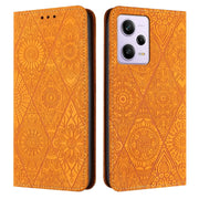Custodia per telefono in pelle ad adsorbimento goffrata etnica, For Redmi Note 12 Pro 4G, For Redmi Note 12 4G Global, For Redmi Note 12 Pro 5G Global, For Redmi Note 12 5G Global