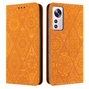 Custodia per telefono in pelle ad adsorbimento goffrata etnica, For Xiaomi 12 Lite, For Redmi Note 11 4G, For Xiaomi Redmi 9C / 10A, For Xiaomi Redmi 10C