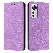 Custodia per telefono in pelle ad adsorbimento goffrata etnica, For Xiaomi 12 Lite, For Redmi Note 11 4G, For Xiaomi Redmi 9C / 10A, For Xiaomi Redmi 10C