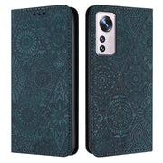 Custodia per telefono in pelle ad adsorbimento goffrata etnica, For Xiaomi 12 Lite, For Redmi Note 11 4G, For Xiaomi Redmi 9C / 10A, For Xiaomi Redmi 10C