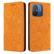 Custodia per telefono in pelle ad adsorbimento goffrata etnica, For Xiaomi Redmi 12C, For Xiaomi Redmi A1+, For Xiaomi 12T / 12T Pro, For Xiaomi Redmi A1
