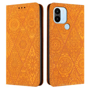 Custodia per telefono in pelle ad adsorbimento goffrata etnica, For Xiaomi Redmi 12C, For Xiaomi Redmi A1+, For Xiaomi 12T / 12T Pro, For Xiaomi Redmi A1