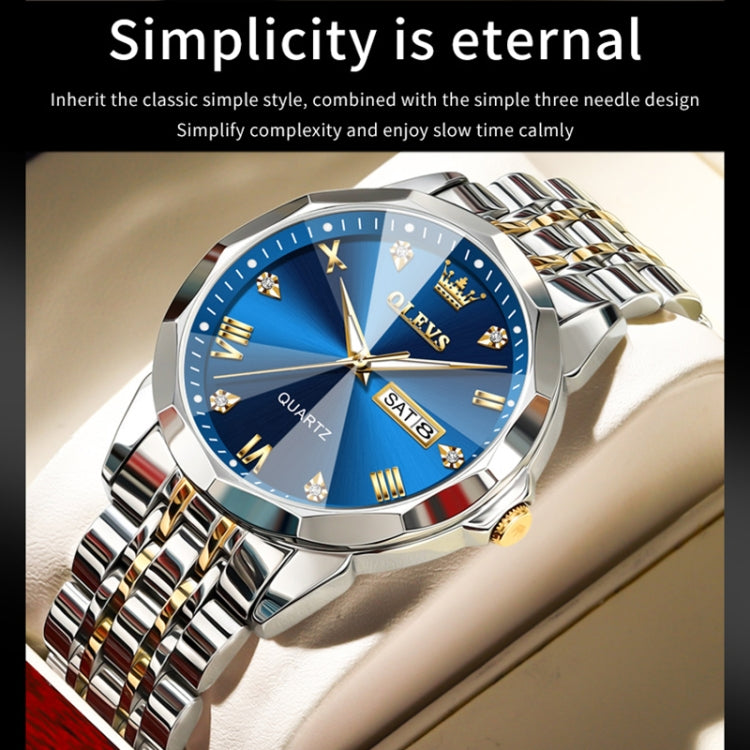 Orologio al quarzo impermeabile luminoso da uomo OLEVS 9931