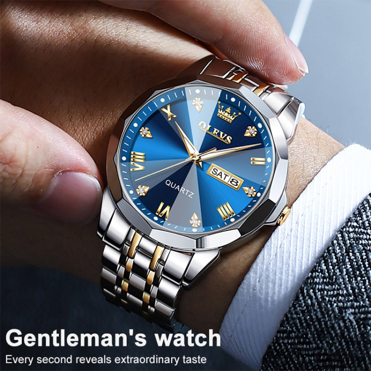Orologio al quarzo impermeabile luminoso da uomo OLEVS 9931