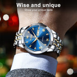 Orologio al quarzo impermeabile luminoso da uomo OLEVS 9931