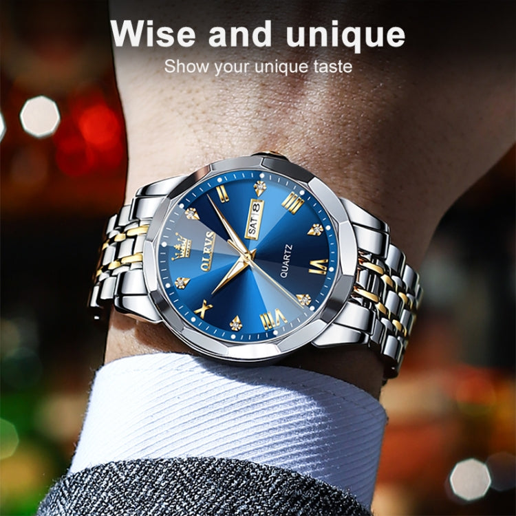 Orologio al quarzo impermeabile luminoso da uomo OLEVS 9931