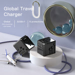 Adattatore da viaggio Yesido MC-10 3 porte USB + Type-C