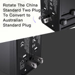 Adattatore da viaggio Yesido MC-10 3 porte USB + Type-C