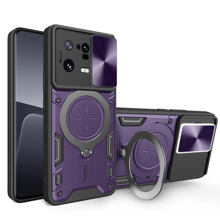 Custodia TPU con copri camera scorrevole per Xiaomi 13 Lite