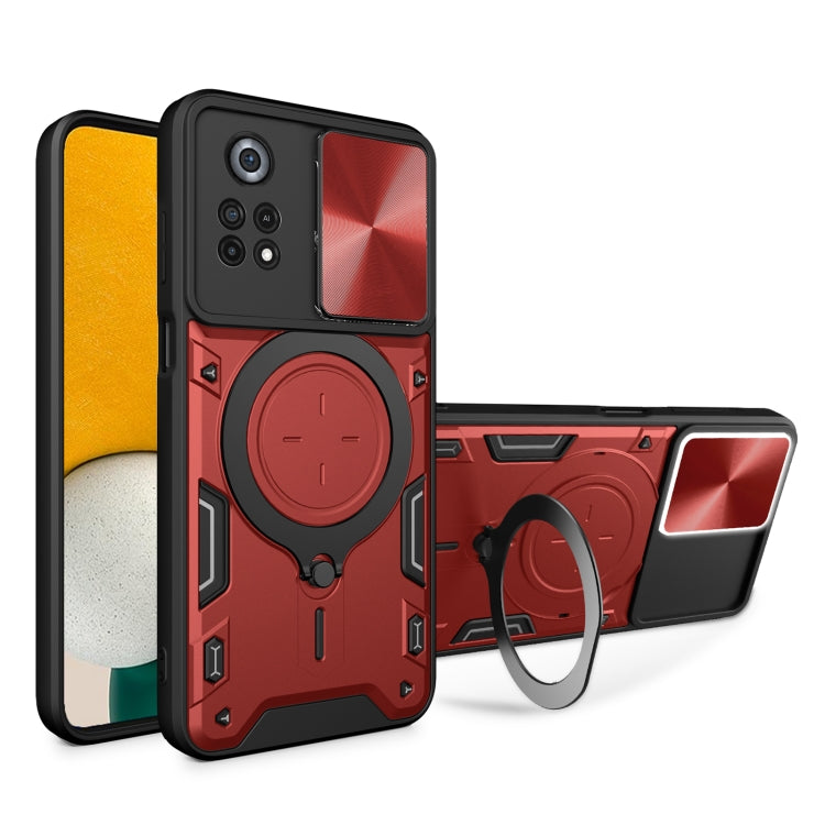 Custodia TPU con copertura scorrevole per Xiaomi Poco M4 Pro