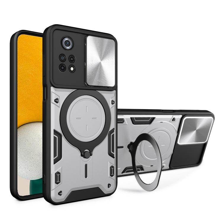 Custodia TPU con copertura scorrevole per Xiaomi Poco M4 Pro
