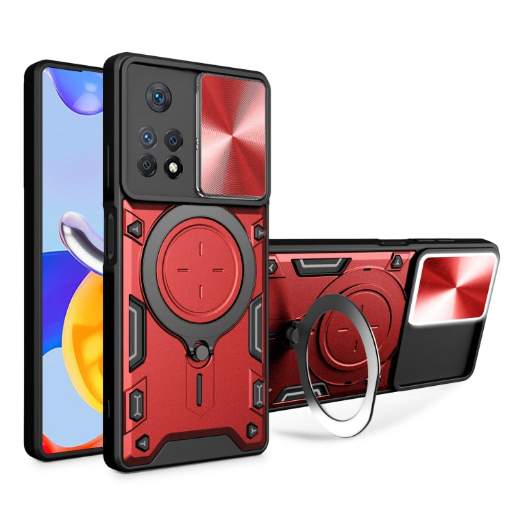 Custodia TPU con copertura scorrevole per Xiaomi Poco M4 Pro