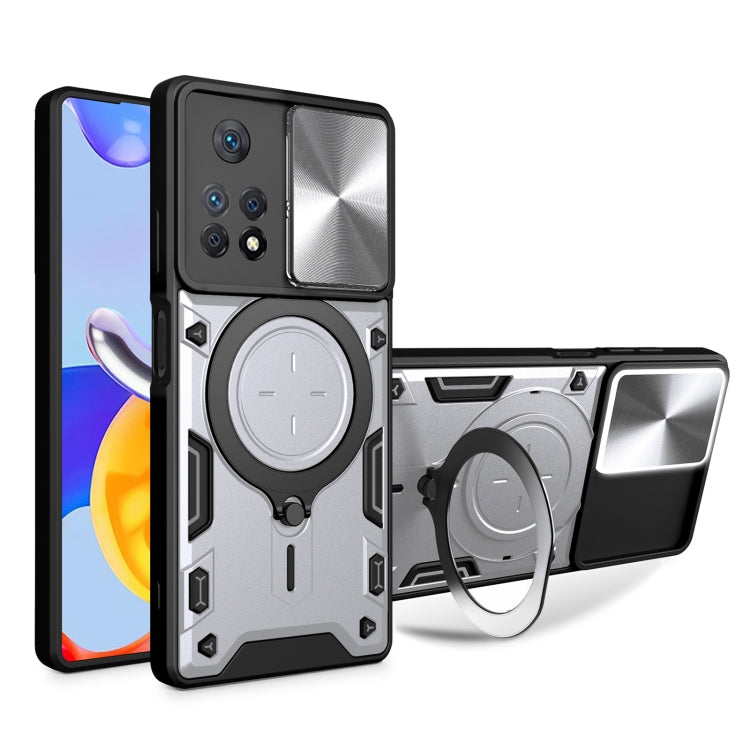 Custodia TPU con copertura scorrevole per Xiaomi Poco M4 Pro