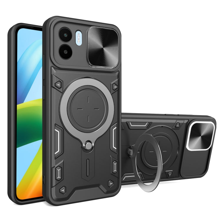Custodia TPU con copri camera scorrevole per Xiaomi Poco M5