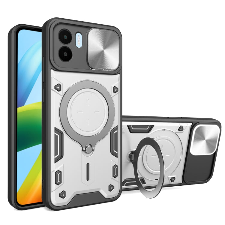 Custodia TPU con copri camera scorrevole per Xiaomi Poco M5