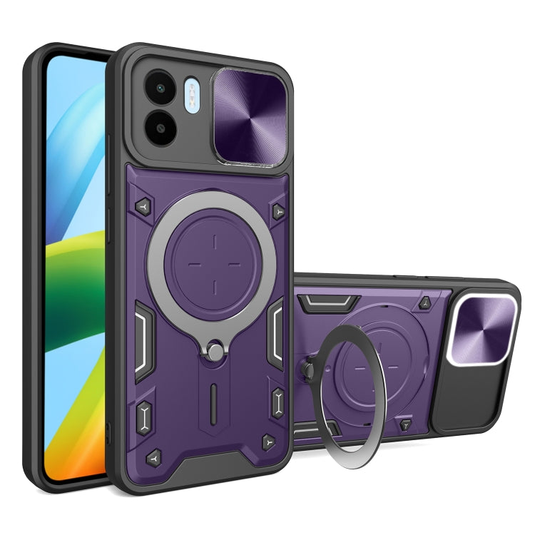 Custodia TPU con copri camera scorrevole per Xiaomi Poco M5