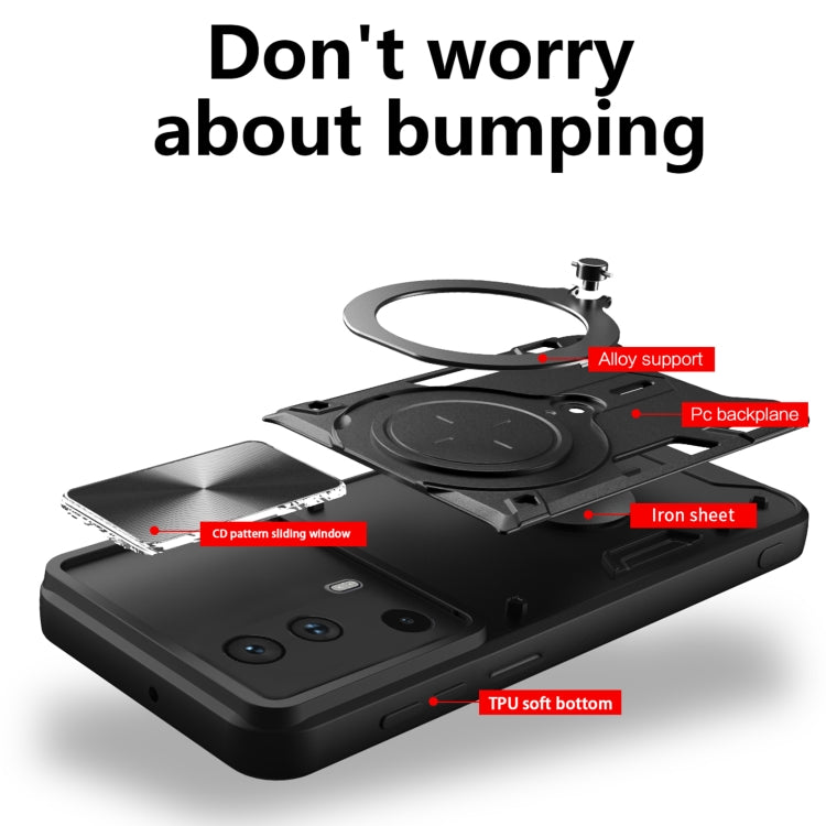 Custodia TPU con copri camera scorrevole per Xiaomi 13 Lite