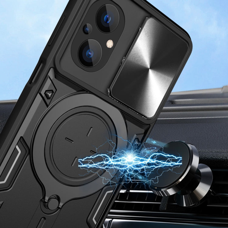 Custodia TPU con copri camera scorrevole per Xiaomi Poco M5