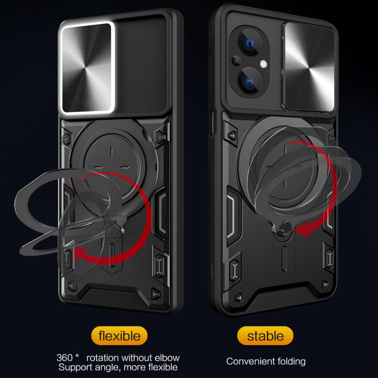 Custodia TPU con copri camera scorrevole per Xiaomi Poco M5