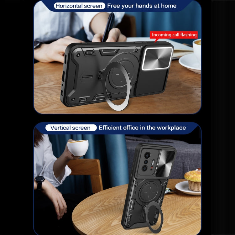 Custodia TPU con copri camera scorrevole per Xiaomi Mi 11T