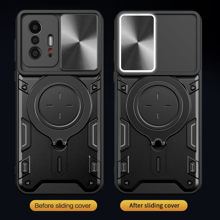 Custodia TPU con copri camera scorrevole per Xiaomi Mi 11T