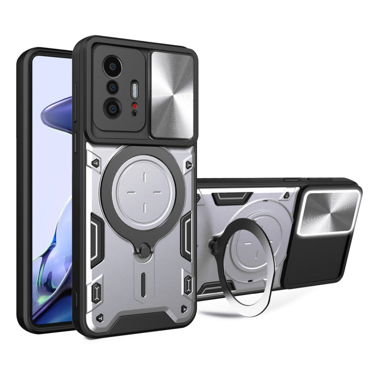 Custodia TPU con copri camera scorrevole per Xiaomi Mi 11T