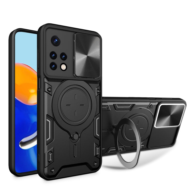Custodia TPU con copri camera scorrevole per Xiaomi Poco M5