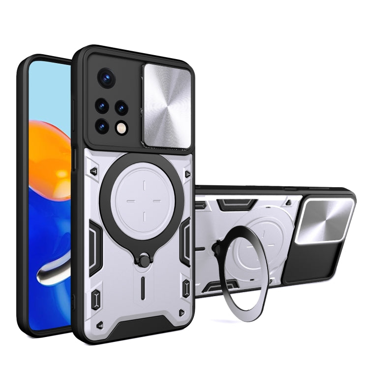 Custodia TPU con copri camera scorrevole per Xiaomi Poco M5
