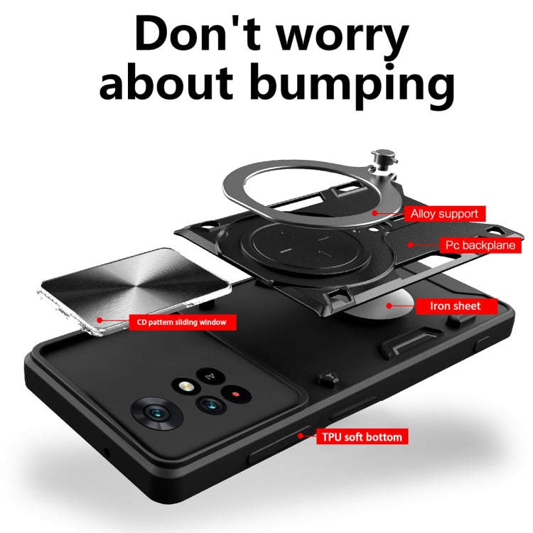 Custodia TPU con copertura scorrevole per Xiaomi Poco M4 Pro