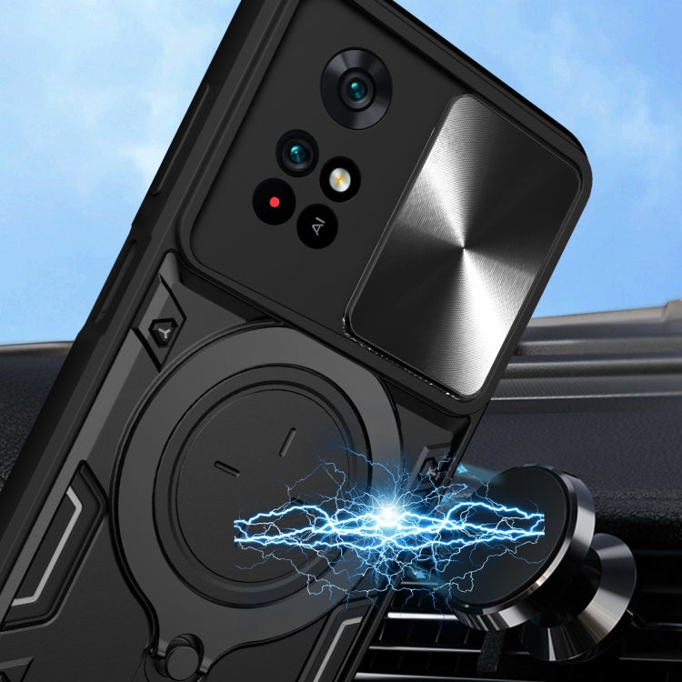 Custodia TPU con copertura scorrevole per Xiaomi Poco M4 Pro