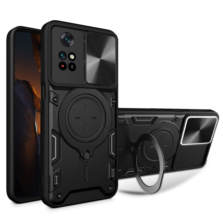 Custodia TPU con copertura scorrevole per Xiaomi Poco M4 Pro