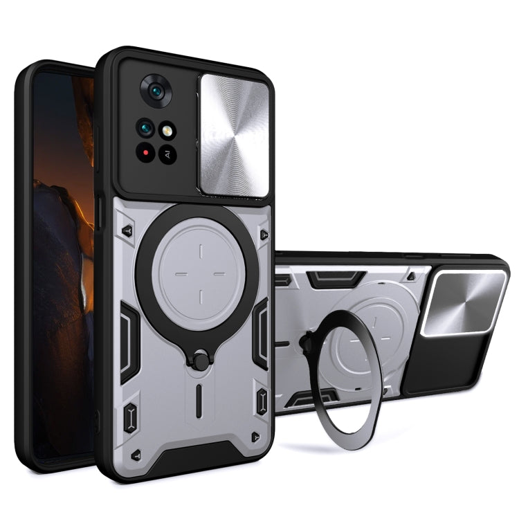 Custodia TPU con copertura scorrevole per Xiaomi Poco M4 Pro