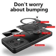 Custodia per telefono con supporto magnetico per camshield scorrevole con texture CD, For Xiaomi Redmi Note 13 Pro 5G, For Xiaomi 13T / Redmi K60 Ultra, For Xiaomi Redmi Note 12 Turbo, For Xiaomi Poco F5 Pro/Redmi K60