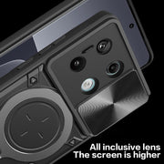 Custodia per telefono con supporto magnetico per camshield scorrevole con texture CD, For Xiaomi Redmi Note 13 Pro 5G, For Xiaomi 13T / Redmi K60 Ultra, For Xiaomi Redmi Note 12 Turbo, For Xiaomi Poco F5 Pro/Redmi K60