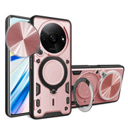 Custodia per telefono con supporto magnetico per camshield scorrevole con texture CD, For Xiaomi Redmi A3, For Xiaomi Redmi 13C 5G Global, For Xiaomi Redmi Note 13 5G, For Xiaomi Redmi 13C 4G
