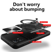 Custodia per telefono con supporto magnetico per camshield scorrevole con texture CD, For Xiaomi Redmi Note 12S 4G, For Xiaomi Redmi Note 12 4G, For Xiaomi Redmi Note 12 Pro 5G, For Xiaomi Redmi 12C