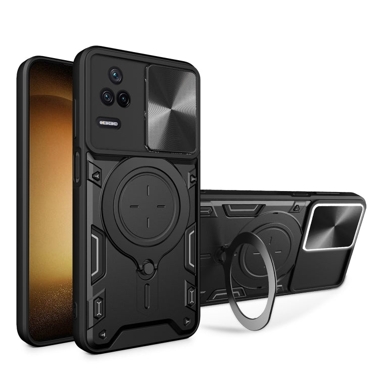 Custodia TPU con copri camera scorrevole per Xiaomi Poco M5