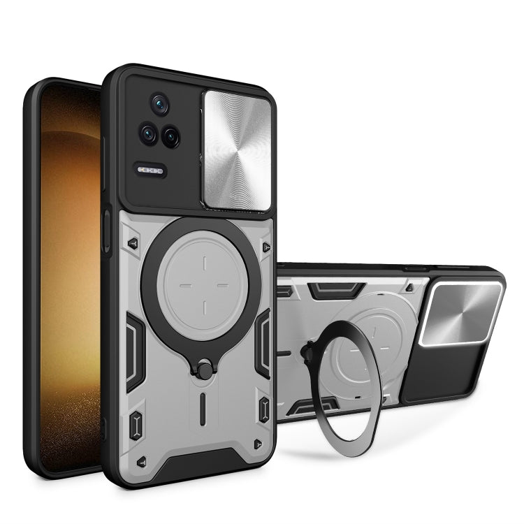 Custodia TPU con copri camera scorrevole per Xiaomi Poco M5
