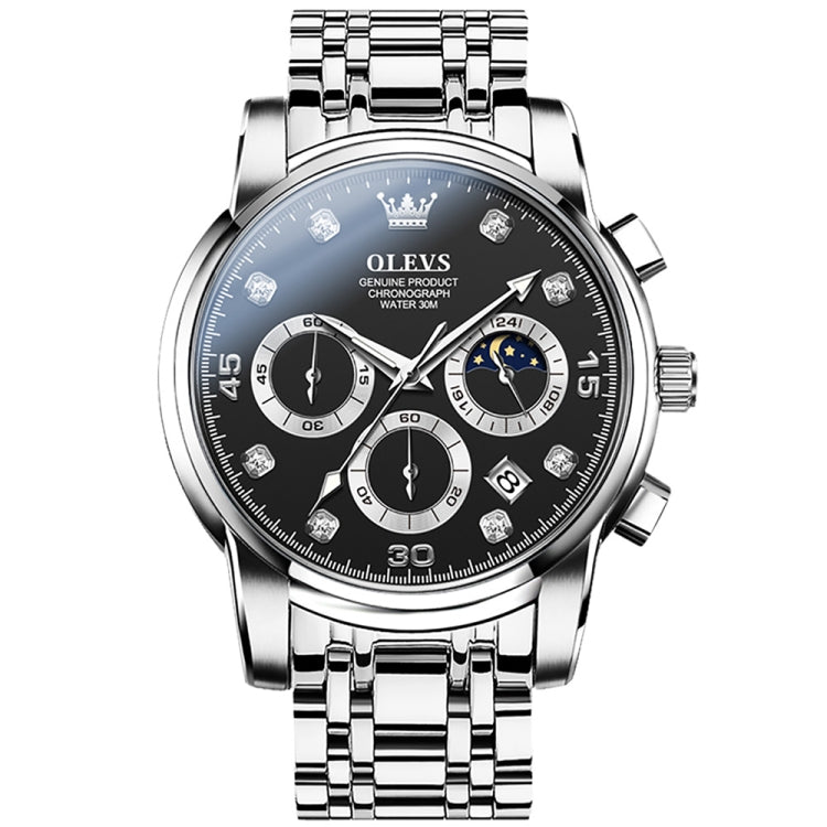 OLEVS 2889 Orologio al quarzo impermeabile luminoso multifunzionale da uomo