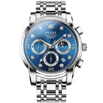 OLEVS 2889 Orologio al quarzo impermeabile luminoso multifunzionale da uomo