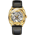 Orologio meccanico cavo impermeabile luminoso da uomo OLEVS 6651