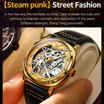 Orologio meccanico cavo impermeabile luminoso da uomo OLEVS 6651